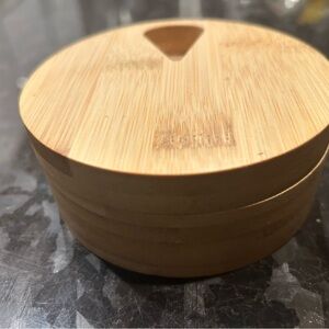 Round Bamboo Container / medication storage